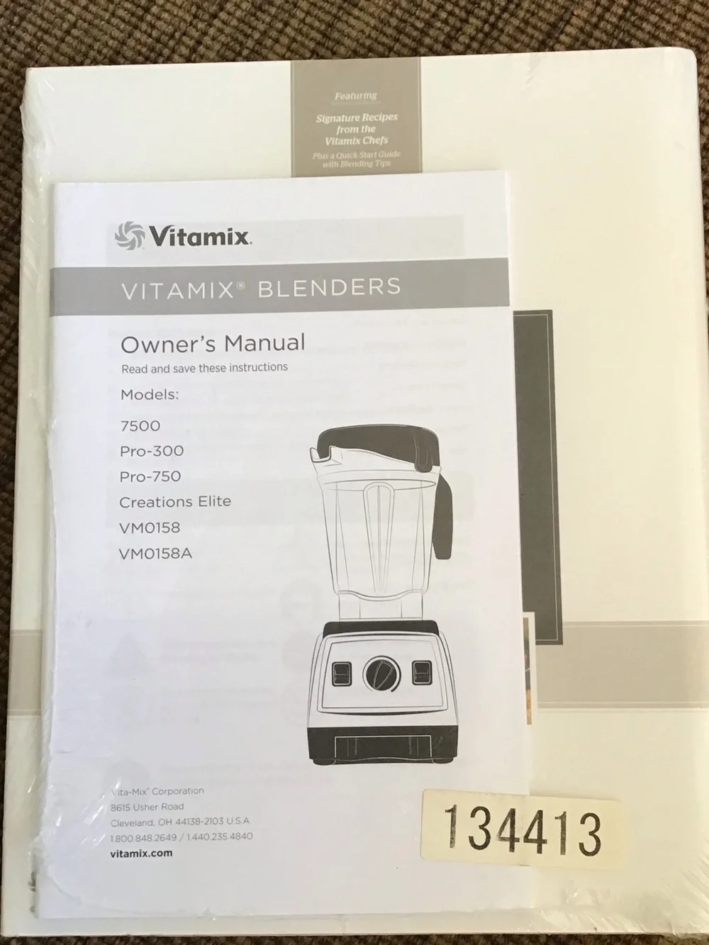 NEW SEALED Vitamix Introduction Recipe Book
